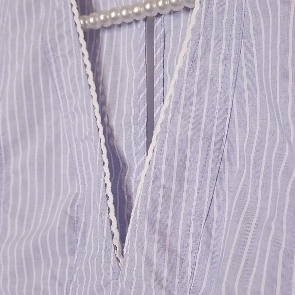 Free People Womens Light Blue Sleeve less Peplum Baby Doll Top Size XS - Picture 4 of 13